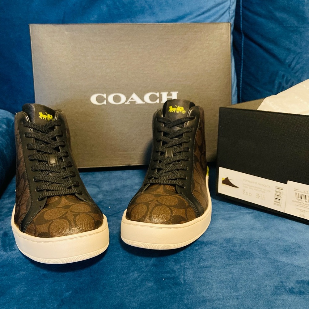 NWB COACH HIGH TOP SIGNATURE SHOES - Picture 2 of 7